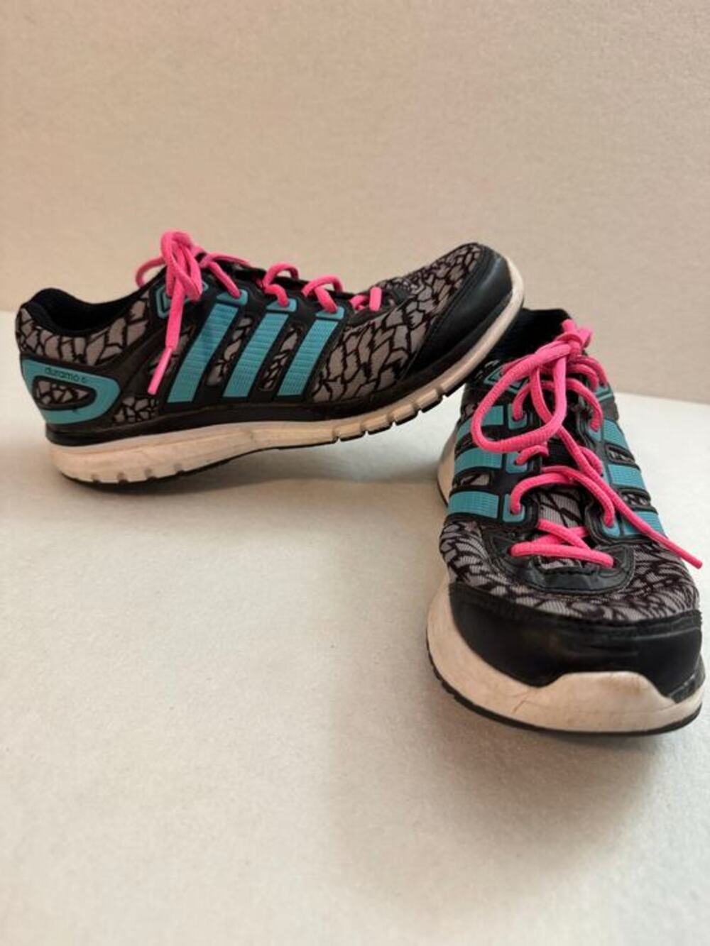 Adidas Women's Durango 6 Running Shoes Gray Black Teal Size 7